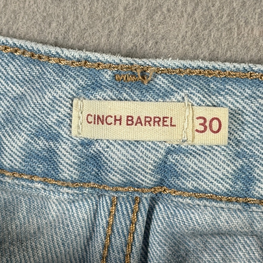 Levis Cinch Barrel Jeans Light Wash High Rise Wide Leg Denim W30 L29 - Picture 10 of 16